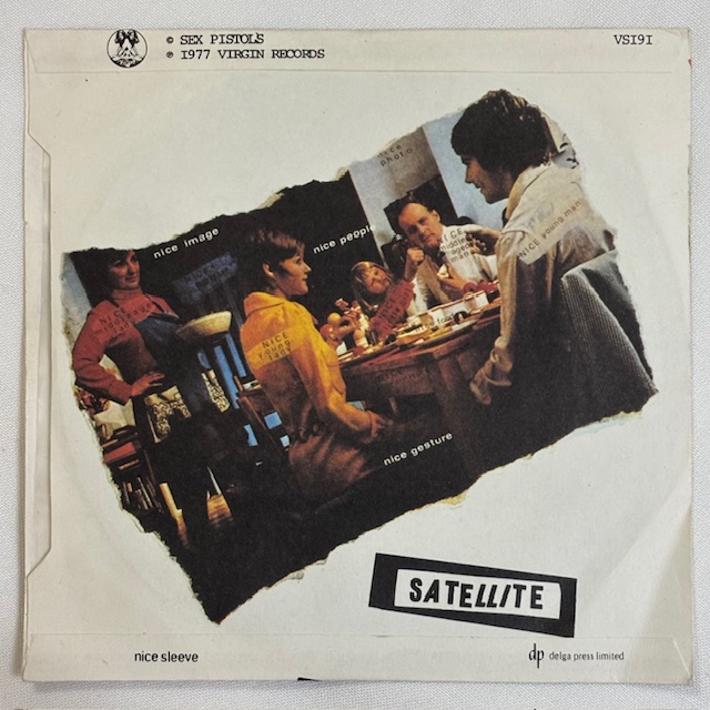 Sleeve photo (back) of Holidays in the Sun by Sex Pistols (VS191)