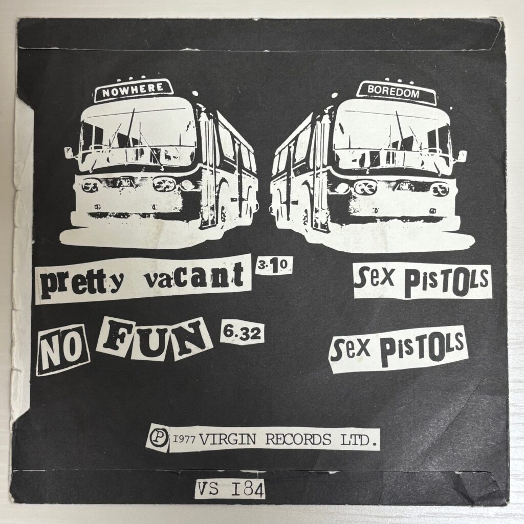 sex pistolsのpretty vacant(VS184)のジャケット写真(裏)
