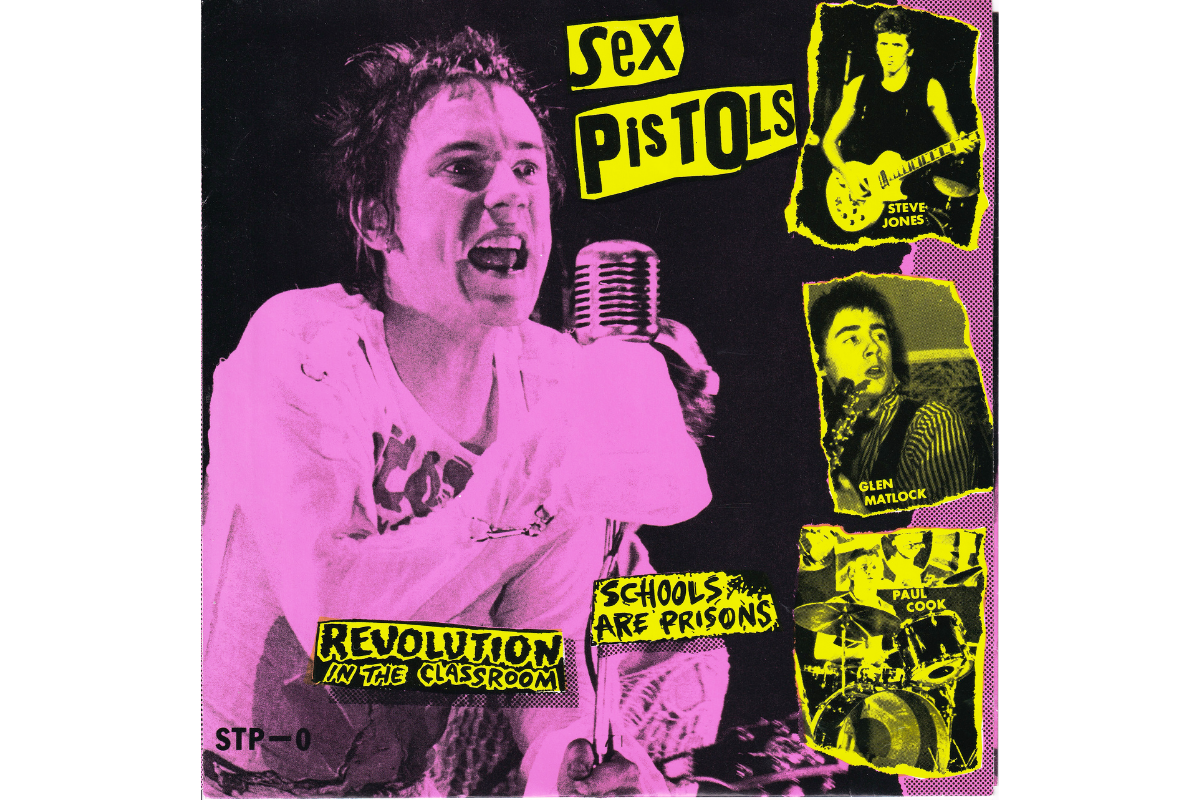 Sex Pistols Schools Are Prisons / Revolution In The Classroom（STP-0）のスリーブ写真